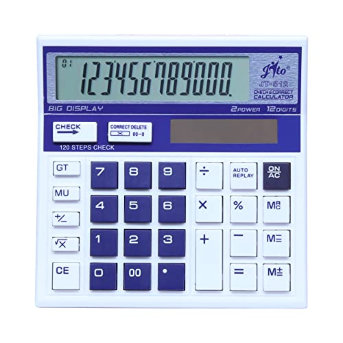 Jito 12 Digits JT-512 White -Purple 18 Months Warranty Electronic Calculator - Image 1