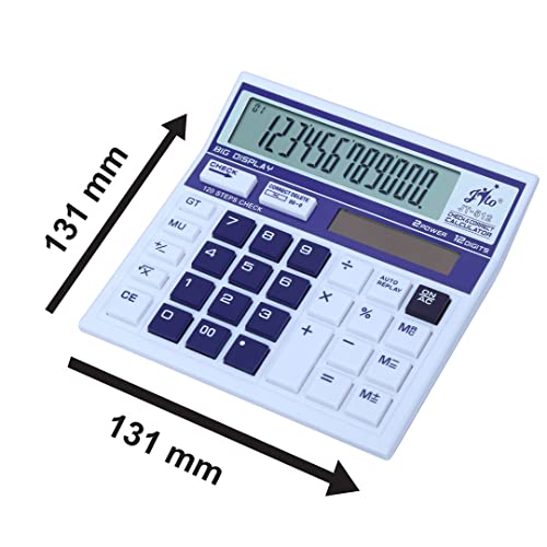 Jito 12 Digits JT-512 White -Purple 18 Months Warranty Electronic Calculator - Image 2