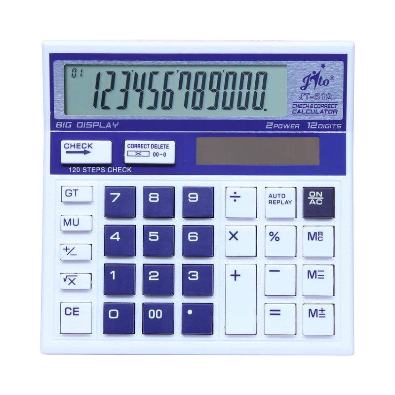 Jito 12 Digits JT-512 White -Purple 18 Months Warranty Electronic Calculator - Image 5