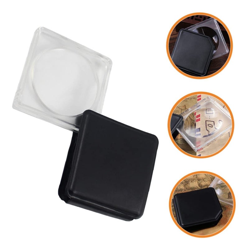 2 Pieces Glass Desktop Paperweight Handheld Magnifier For Reading Exploring Nature Viewing Fine Details Camping Home Use - Image 3