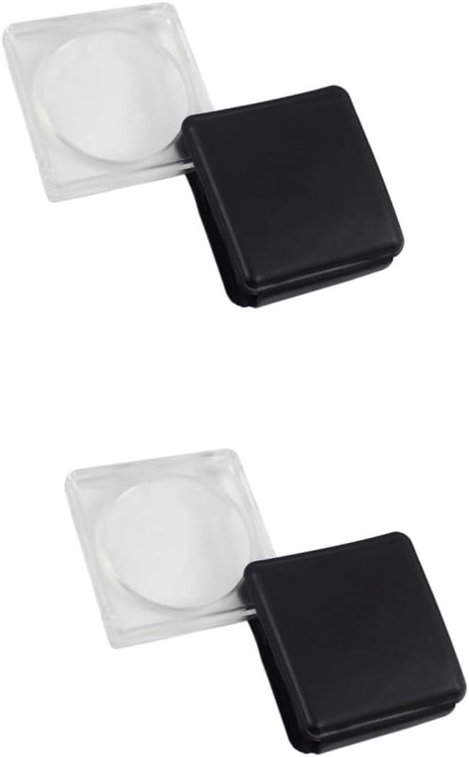 2 Pieces Glass Desktop Paperweight Handheld Magnifier For Reading Exploring Nature Viewing Fine Details Camping Home Use - Image 1