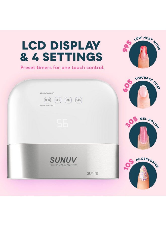 SUNUV SUNUV SUN3 Professional UV Light for Nails, 48W LED UV Nail Lamp for Gel Nail Polish with 4-Timer and Sensor, 39 PCS LED Beads, Nail Dryer for Salon Home Gift for Woman Mom Girl - Image 3