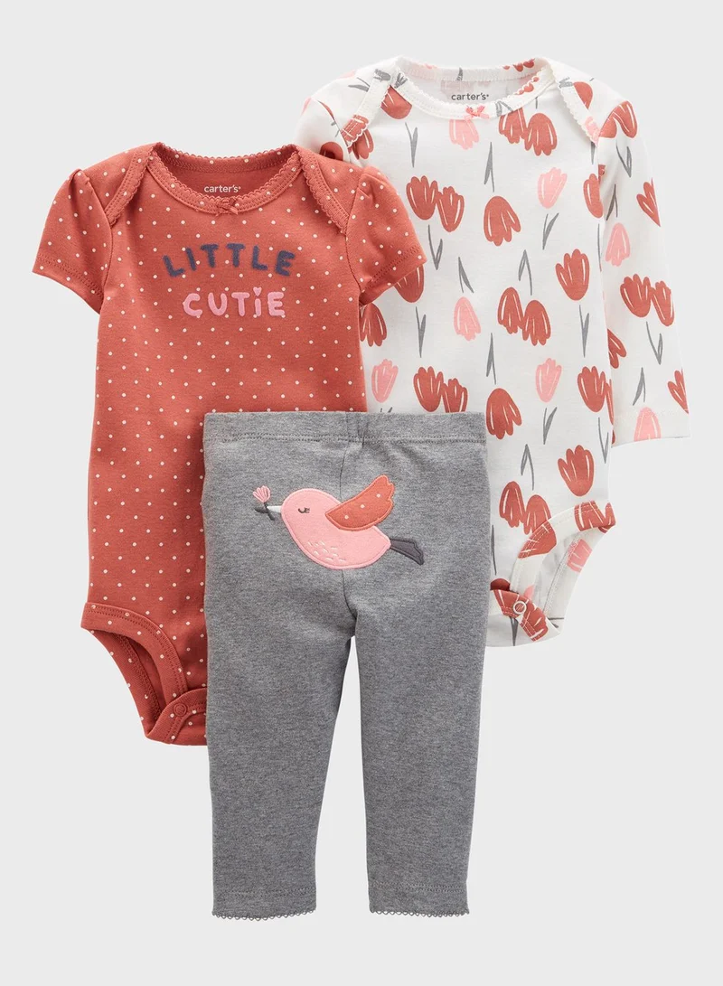 Child of Mine by Carters Infant 3 Piece Bird Little Character Set