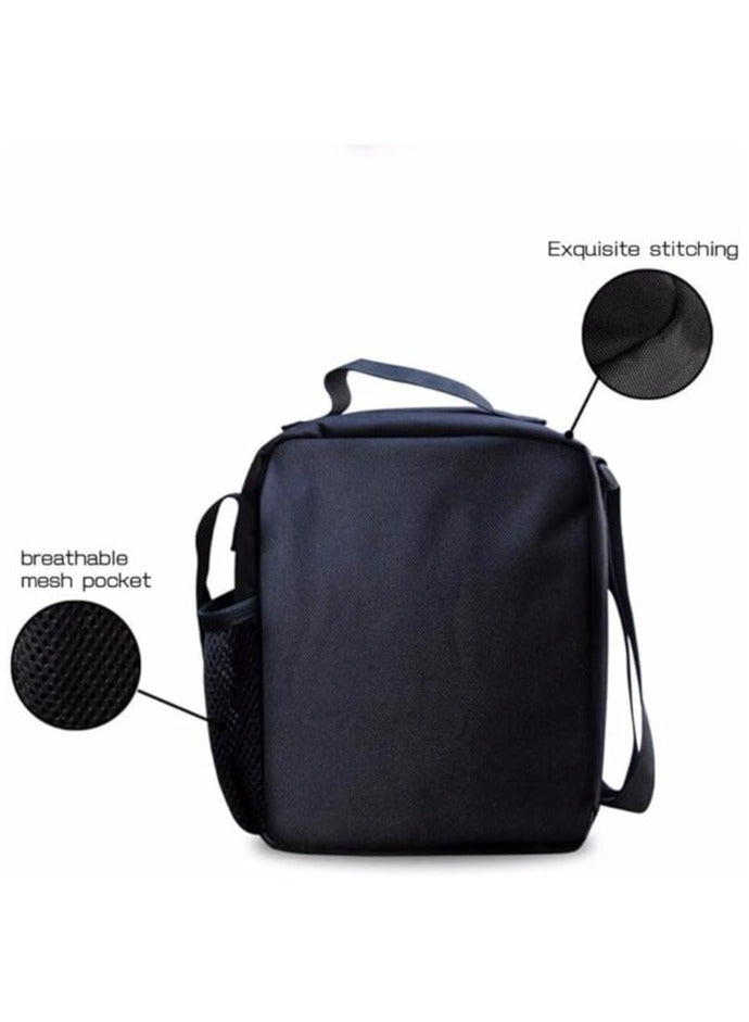 General 3 PCS Anime One Piece Luffy Cosplay Backpack Set Fashion Large Capacity Shoulder Bag with Lunch Bag Pencil Case School Bag Book  - Image 4