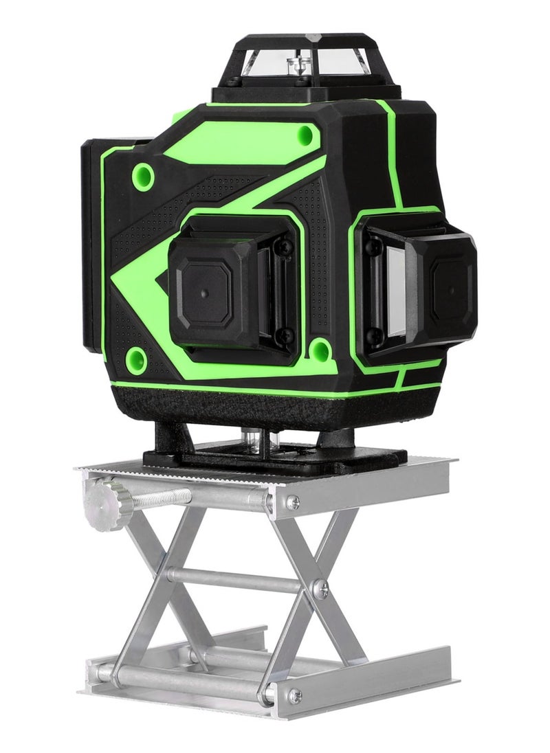 Generic - Multifunctional 4D 16 Lines Laser Level 3° Self-leveling Machine USB Rechargeable Lithium Battery Leveling Tool with 1.2M 3-Heights Adjustable Alloy Extension Bar Tripod Stand - Image 1