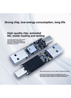 Generic ITGZ Solid-state USB Flash Drive Large Capacity 1t High-speed Typec Dual-head Rotating Interface Mobile Phone Computer Dual-purpose Usb USB Flash Drive-Capacity:1TB  - Image 4