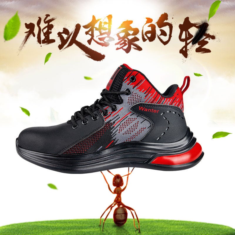 New Men'S Safety Shoes Pu Anti-Slip, Anti-Smash, Anti-Puncture, Breathable Upper, Anti-Collision And Wear-Resistant - Image 5