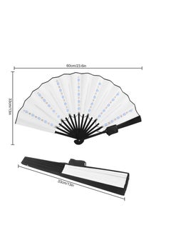 SYOSI Party LED Glowing Colorful Chinese Hand Held Folding Fan with Remote Control Stage Performance Show Light Up Fan Birthday Party Dance Gift Wedding Night Bar Club Fluorescent Props  - Image 5