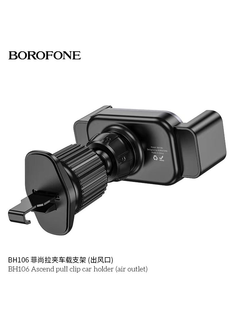 BOROFONE Ascend Pull Clip Air Vent Car Mount Mobile Phone Holder Air Outlet BH106 - Image 3