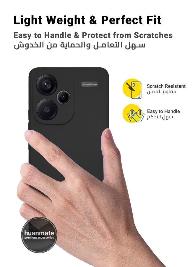 هووانميت حافظة لهاتف شاومي ريدمي نوت 13 برو بلس أخضر - سيليكون تي بي يو ممتاز 2.0 مم، حماية معززة للكاميرا مع درع العدسة، غطاء مقاوم للصدمات ومقاوم للماء لهاتف شاومي ريدمي نوت 13 برو بلس - Image 3