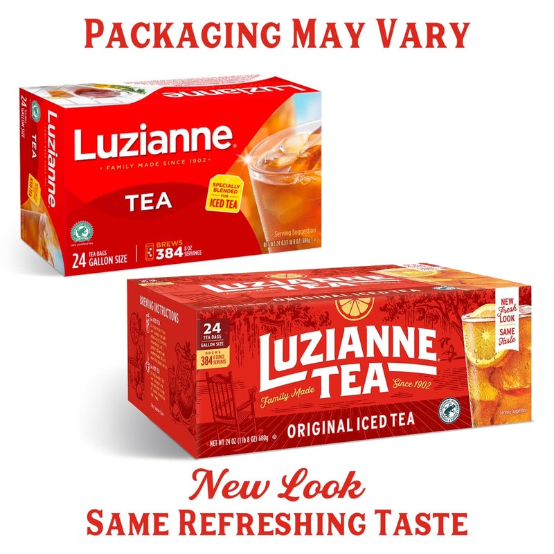 Luzianne Unsweetened Iced Tea Bags, Gallon Size, 24ct Box (Pack of 1) - Image 2