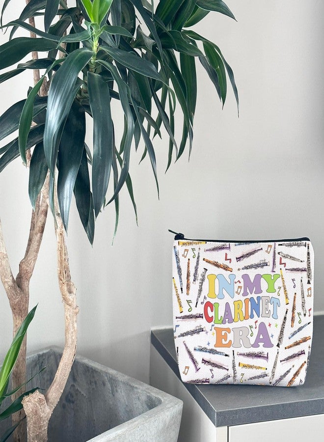 WCGXKO Clarinet Player Gift In My Clarinet Era Music Lover Zipper Pouch Makeup Bag (B-ClarinetEra), beige - Image 3