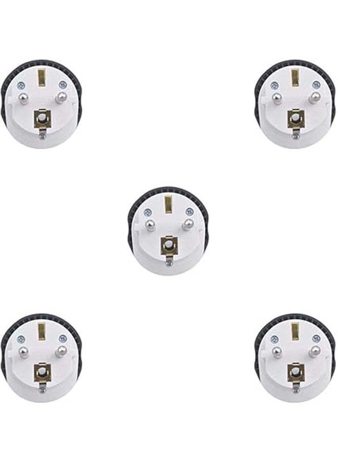 Generic - 5 Pieces Electrical Socket Adapter US Australia UK to EU Germany Electrical Socket Travel Conversion EU Plug  Universal to EU Plug Adapter - Image 1