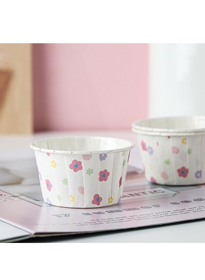 50Pcs Disposable Cupcake Baking Cups, High Temperature Resistant Oil Proof Liner Parchment Paper Cupcake, Baking Wrappers Accessories and Birthday Party Decorations  - Image 1
