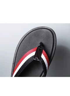 Mei Stylish Lightweight Flip-Flops with Red Straps and Black Non-Slip Sole, Stylish and Durable for Casual Wear  - Image 5