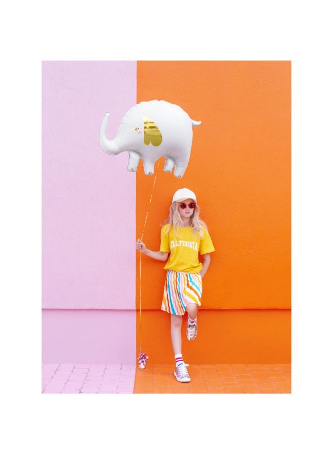 PartyDeco Foil Balloon Elephant, 83x58 cm, mix - Image 2