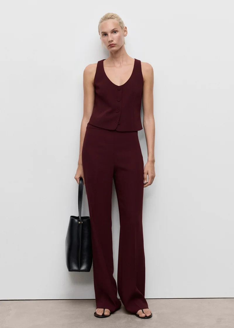 Mango  Suit waistcoat with buttons for Women | Best Price UAE