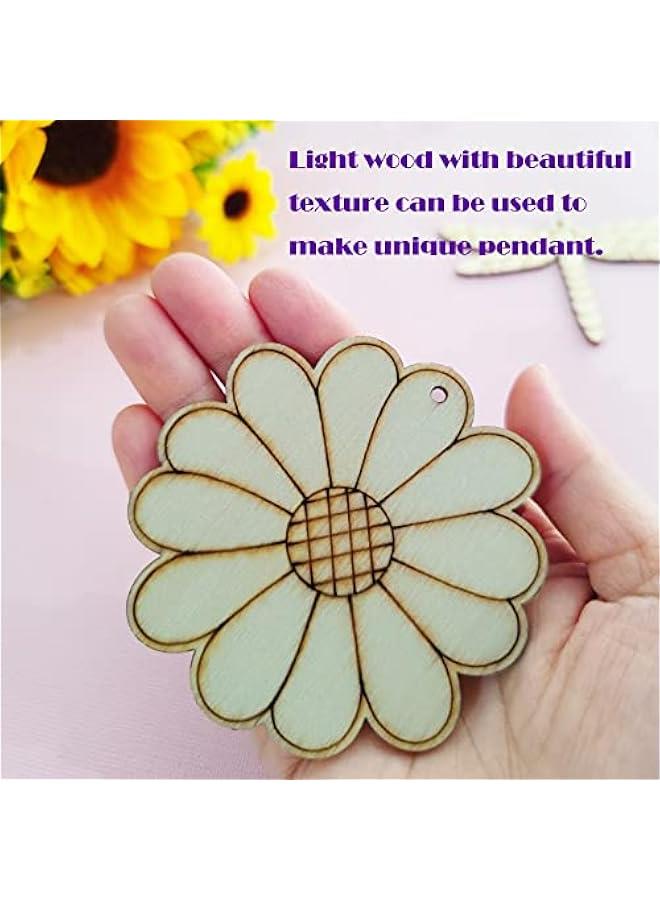Arabest 48PCS Unfinished Wood Insect Cutouts with Sling Hole,erfly Wooden Blank Paint Crafts for Kids Painting DIY Crafts Home Decoration Craft Project Home Decor Ornament Supplies(Insect Color) - Image 4