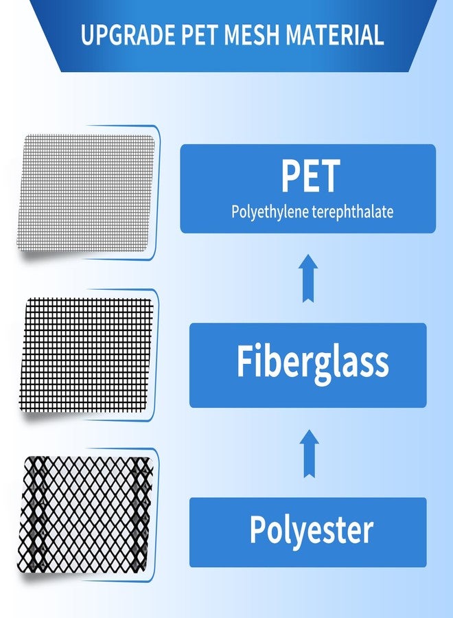 LONGEAS Upgraded PET Mesh Magnetic Screen Door Stronger Than Fiberglass and Polyester,Hands Free,Keep Bugs Out,Pet & Kid Friendly,Suitable for Sliding Doors,Patio Doors and French Doors-72" X 80" - Image 3
