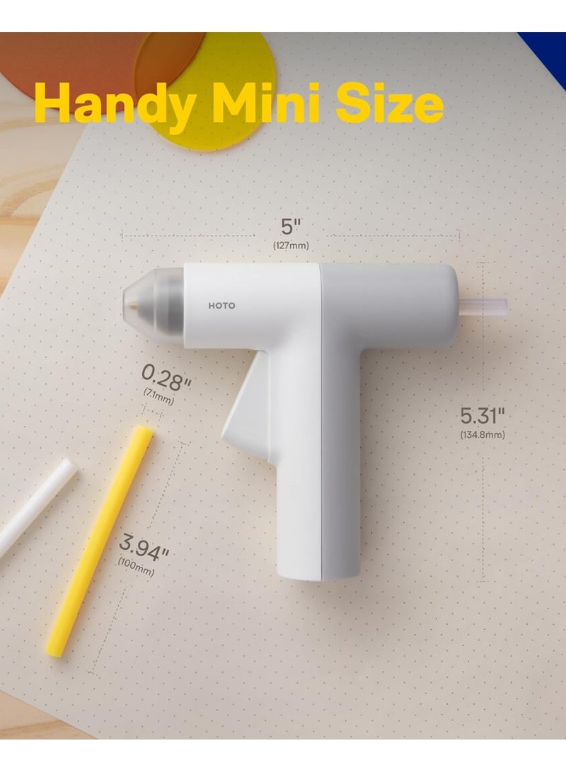 HOTO Lithium Cordless Hot Glue Gun 2000mAh USB-C Rechargeable QWRJQ001 Gray - Image 2