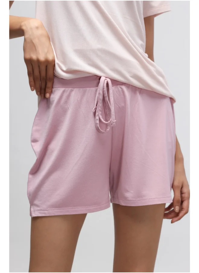 NeceSera Deep Pink Shorts with Side Slits