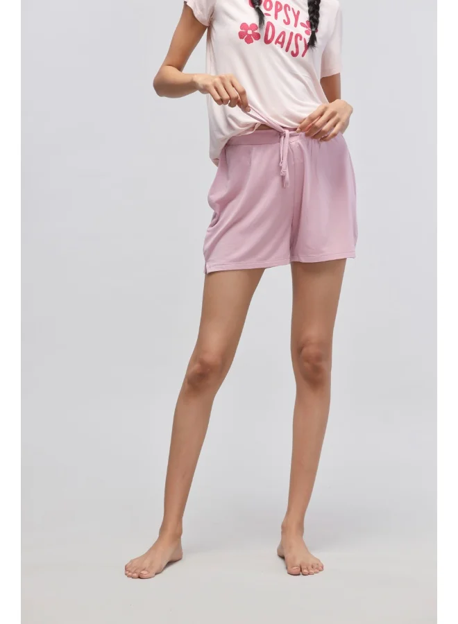 NeceSera Deep Pink Shorts with Side Slits