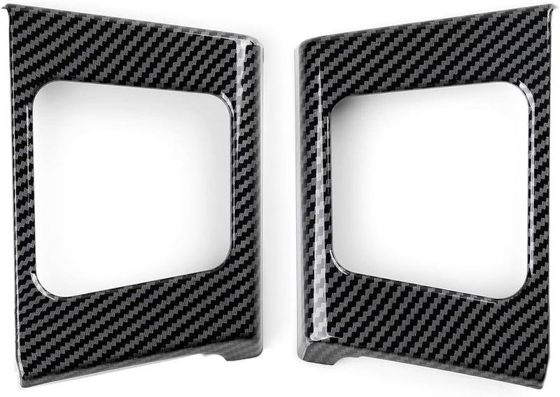 Keptrim for Ford F150 2021-2025 Rear Door Handle Cup Holder Panel Trims Interior Accessories, ABS Carbon Fiber, 2pcs Budget friendly sizing alternatives - Image 4