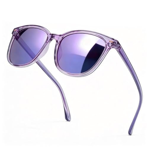 SIPHEW Mirrored Polarized Sunglasses for Women - Designer Oversized Square Beach Eyewear w UV400 Protection - Image 1