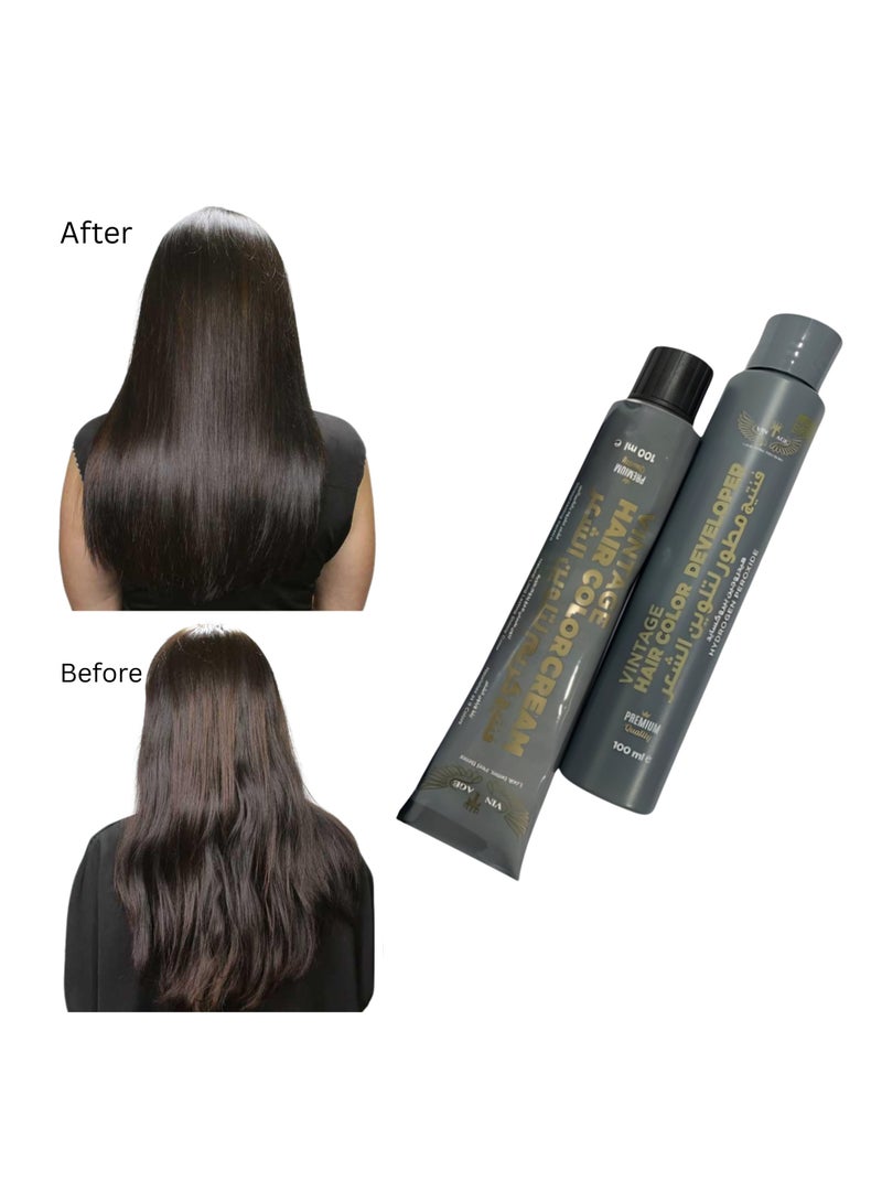 فينتاج كريم شعر فينتاج آبل أنيروبك – صبغة شعر عضوية 100% وكريم تلوين طبيعي، 200 مل (10 في 1)، متوفر بثلاث درجات وروائح فريدة. عبوة من 5 قطع - Image 3