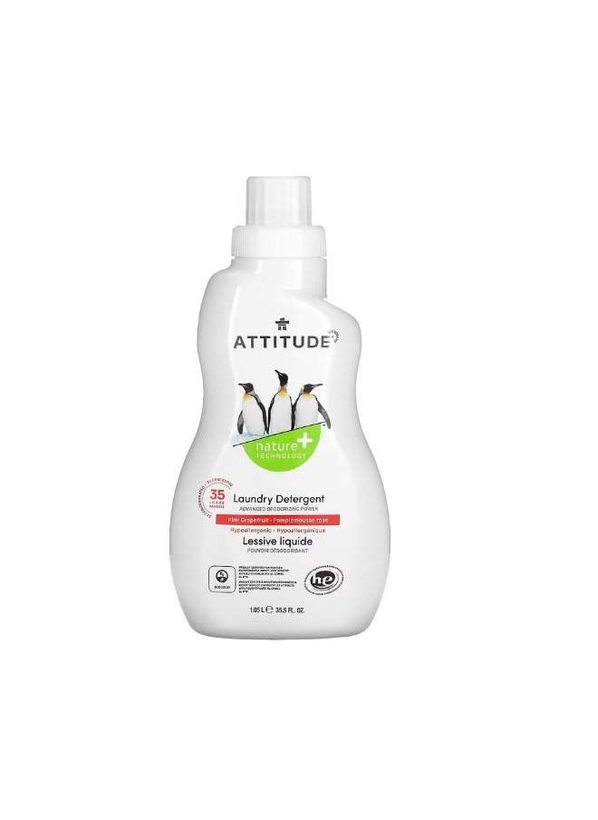Attitude Laundry Detergent Pink Grapefruit 35 Loads 35.5 fl oz 1.05 l  - Image 1