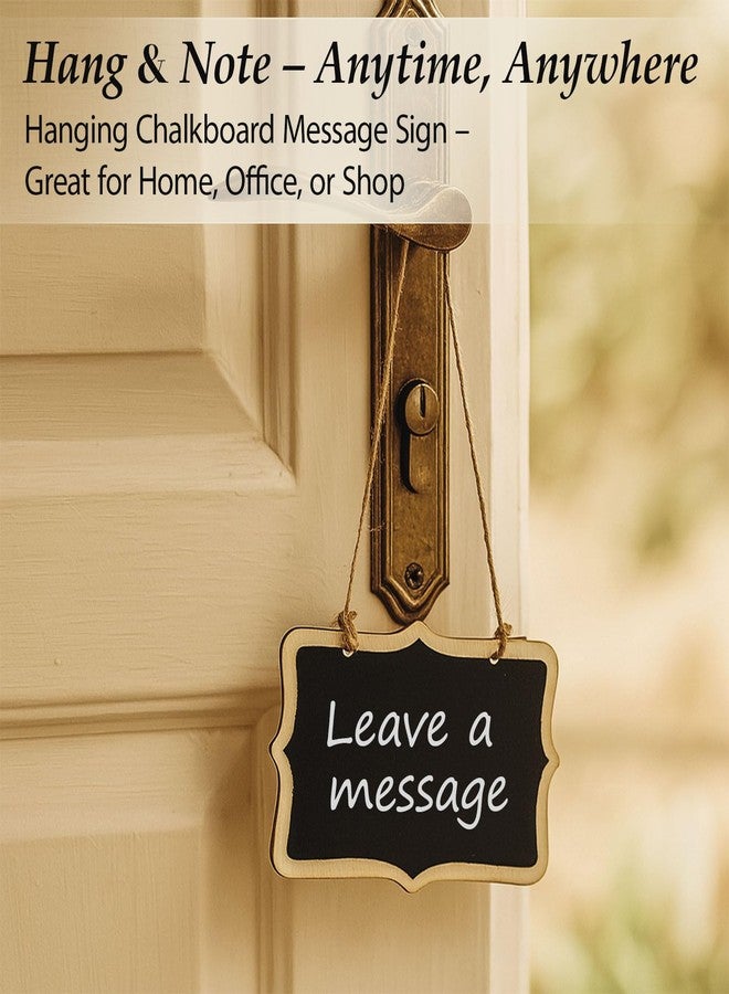 Ceemiaa 12-Pack Mini Hanging Wooden Chalkboard Labels - Small Reusable Blackboard Tags for Party Food Display, Name Tags, and Event Decorations - Image 5