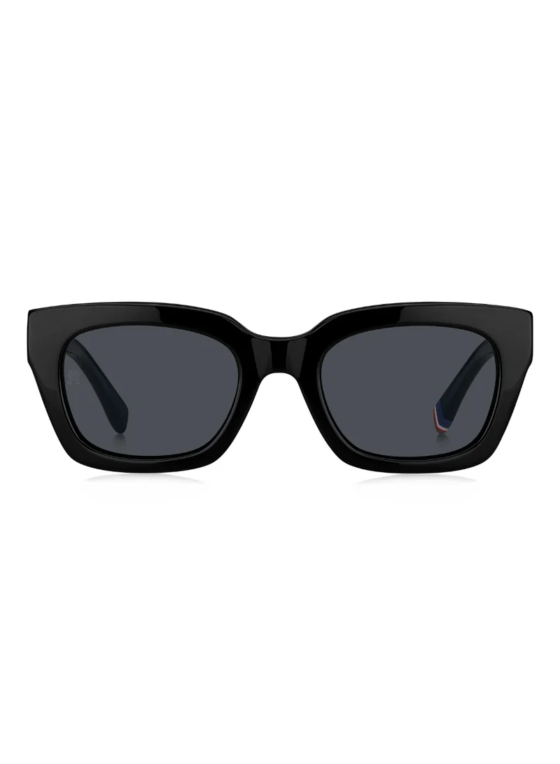 TOMMY HILFIGER Women's UV Protection Sunglasses Th 2052/S Black 38.8 - Lens Size: 51 Mm