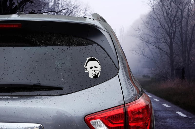 Elektroplate ملصق سيارة قناع مايكل مايرز القاتل لعيد الهالوين - Image 2