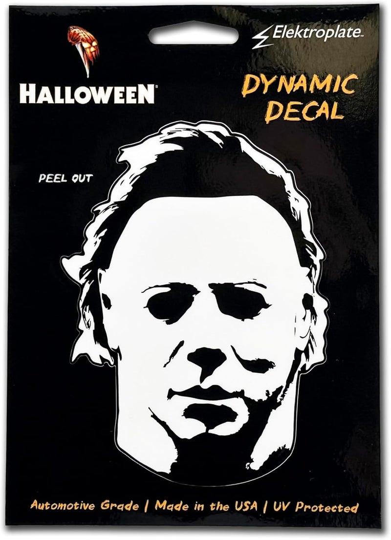 Elektroplate ملصق سيارة قناع مايكل مايرز القاتل لعيد الهالوين - Image 3