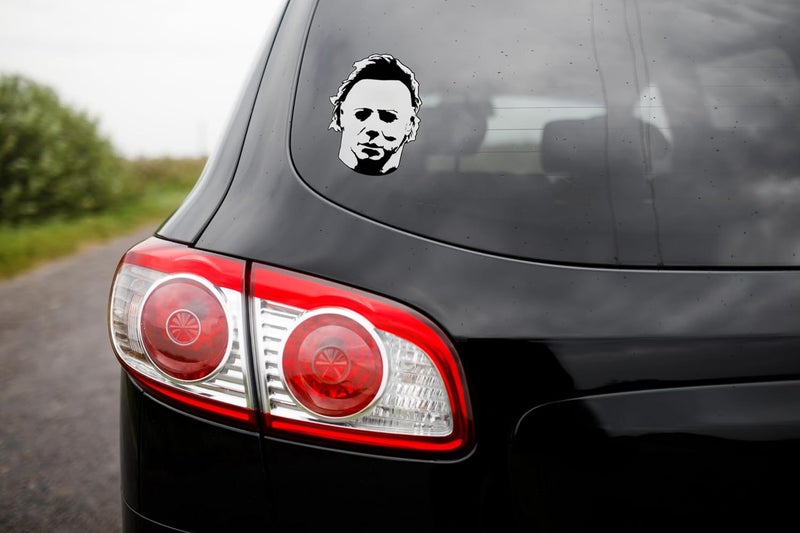 Elektroplate ملصق سيارة قناع مايكل مايرز القاتل لعيد الهالوين - Image 5