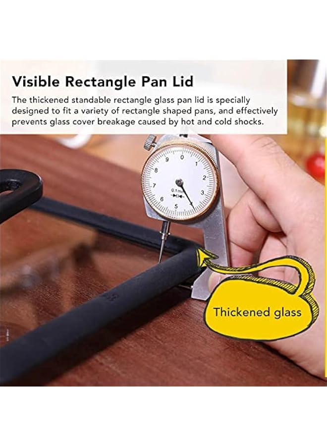 Thickened glass pot lid can stand up and is suitable for kitchen (15*18 cm) - Image 4