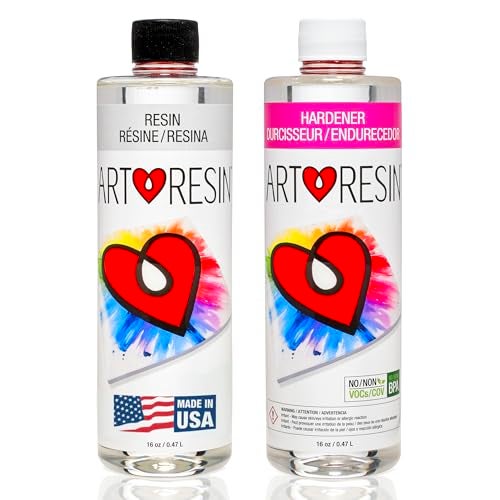 ArtResin Epoxy Resin – High-Gloss Clear Coat for Artwork - 32 oz (16 oz resin + 16 oz hardener) (946 ml) - Image 1