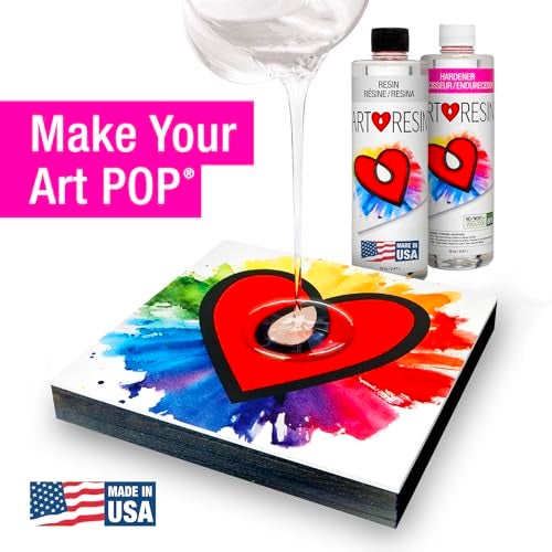 ArtResin Epoxy Resin – High-Gloss Clear Coat for Artwork - 32 oz (16 oz resin + 16 oz hardener) (946 ml) - Image 2