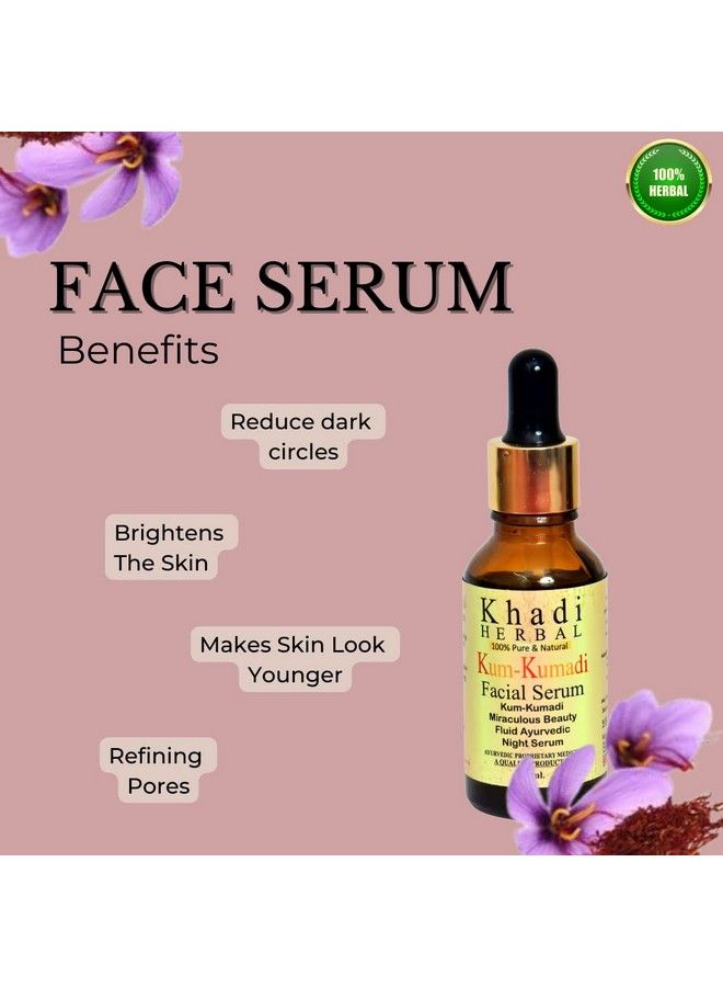 Khadi Herbal Kumkumadi Face Serum ; Pack Of 1 (30Ml) - Image 4