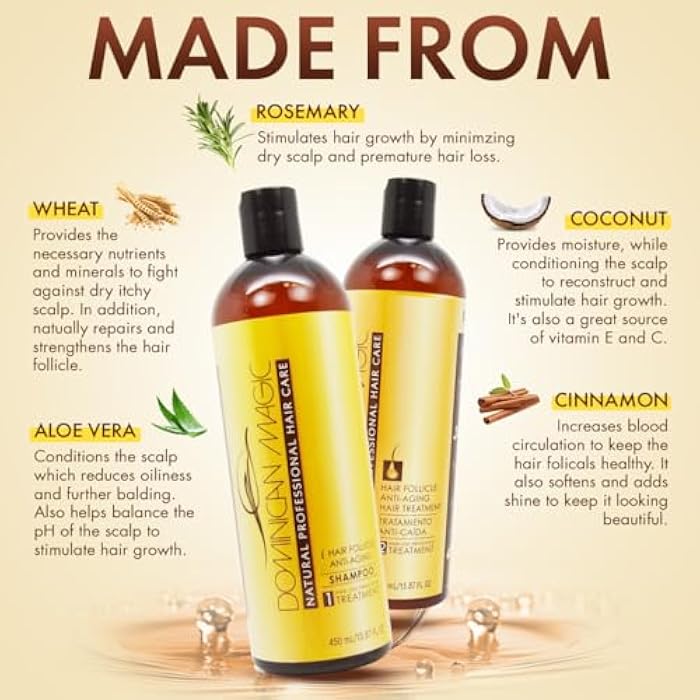 DOMINICAN MAGIC Hair Follicle Anti-aging Conditioner, Strenghtening Conditioner with Rosemary to Stimulate Hair Growth, 15.87 Oz - Image 2