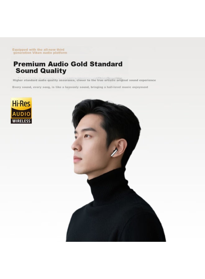 Viken [latest Model 2025 | Harman Kardon Grade] Semi In-ear Bluetooth Headphones, Active Noise Cancellation, Wireless Music Gaming, Ear-friendly, Long Battery Life, Top Ranking No.1, Compatible With Xiaomi - Image 3