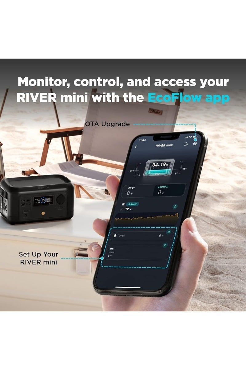 ECOFLOW EF ECOFLOW Portable Power Station RIVER MINI, 210Wh Battery, Fast Charging, Solar Generator(Solar Panel Optional) for Home Backup Power, Camping & RVs - Image 5