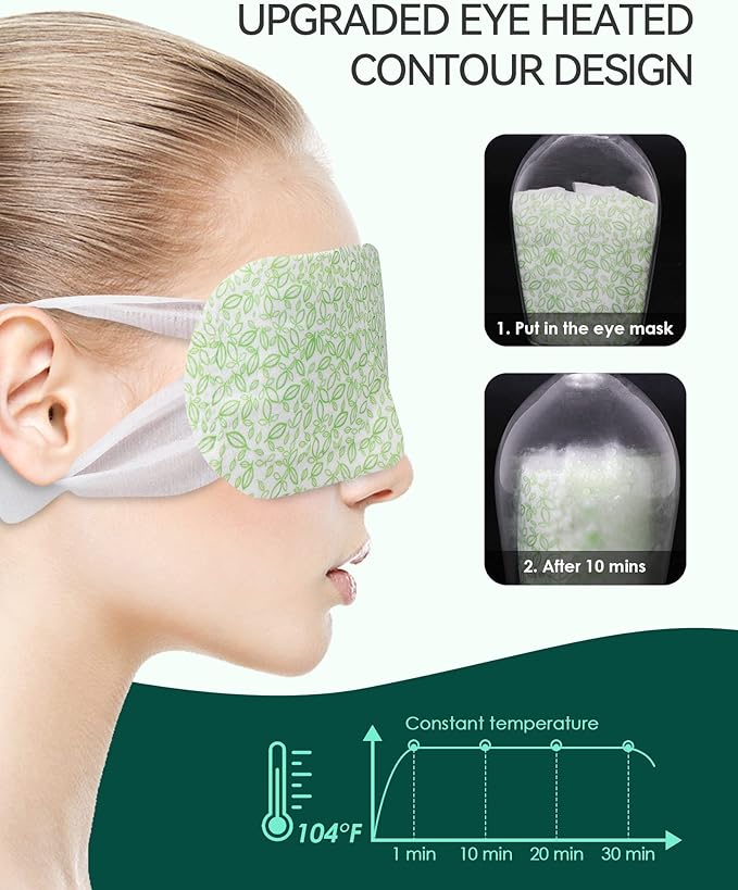 ProCIV 16 Packs Steam Eye Mask Heated Eye Mask Warming Eye Mask Self Heating Mask for Dry EyesFatigue DisposableMoist Hot Eye MaskTravel EssentialsSleep Gift Set for WomenMenMumDadLavender - Image 5