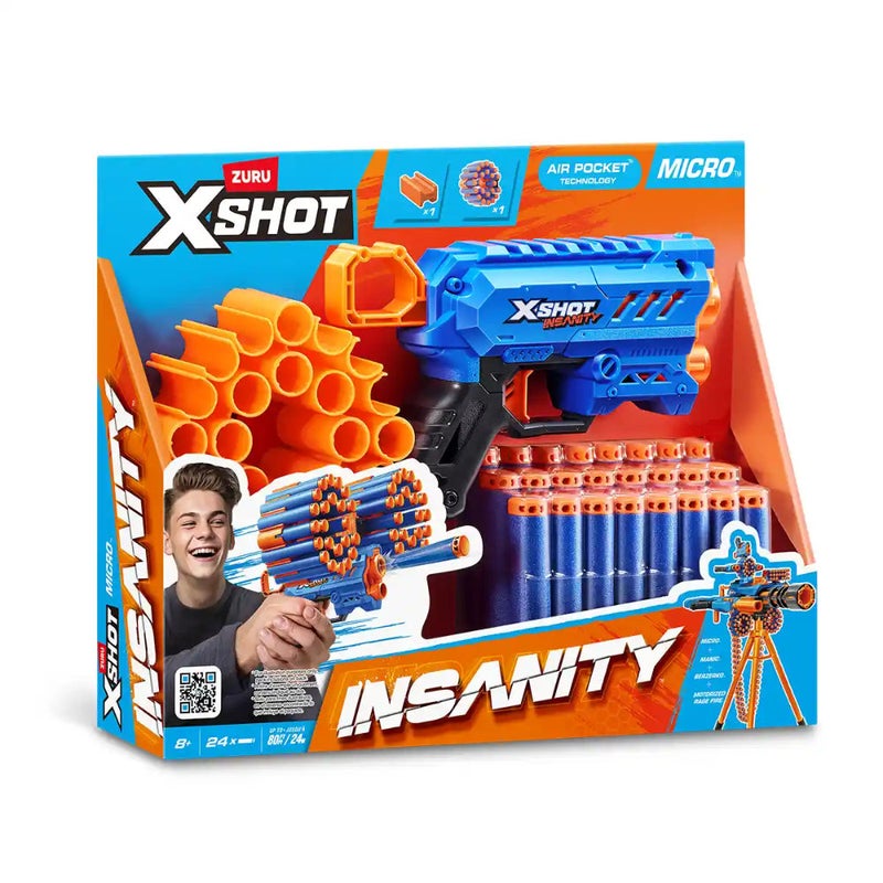 X-Shot Insanity Micro Blaster With 24 Darts - Image 2