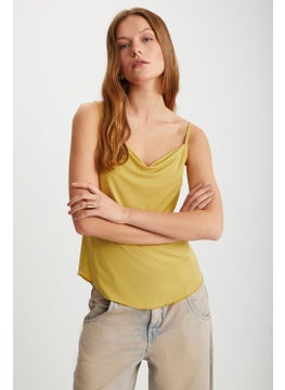 GRIMELANGE Helinna Women's Saffron Yellow Blouse  - Image 2