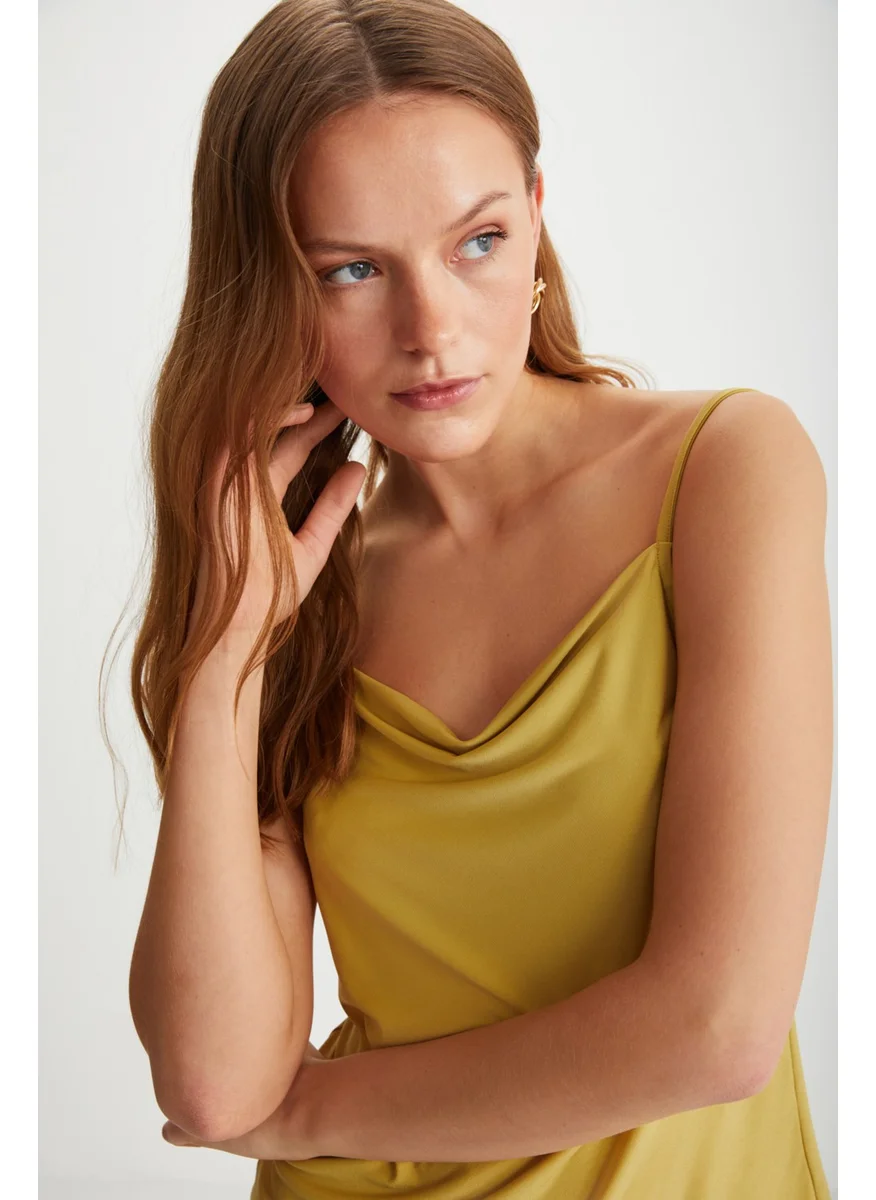 GRIMELANGE Helinna Women's Saffron Yellow Blouse