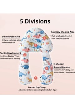 MLADEN Baby Head Shaping Pillow, Baby's Head Shaping Pillow, Babies and Toddler Bedding, Neck  Support Baby Memory Foam Pillow , Adjustable Height, With 2 Removable Fixing Posts  - Image 4