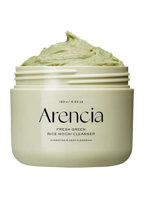 Fresh Green Rice Mochi Cleanser, Moisturizing and Deep Cleansing [Newest Version]