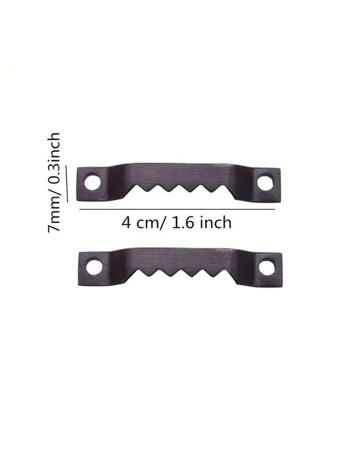 50 PCS Small Sawtooth Picture Hangers Metal Frame Hangers For Wooden Frames Paintings Artwork Craft Black - Image 4