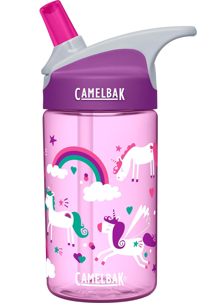 CAMELBAK زجاجة مياه كاملباك إيدي للأطفال - صمام عض كبير من كاملباك للأطفال - مقاومة للتسرب - زجاجة مياه للأطفال - زجاجة مياه خالية من BPA - 12 أونصة يونيكورن - Image 1